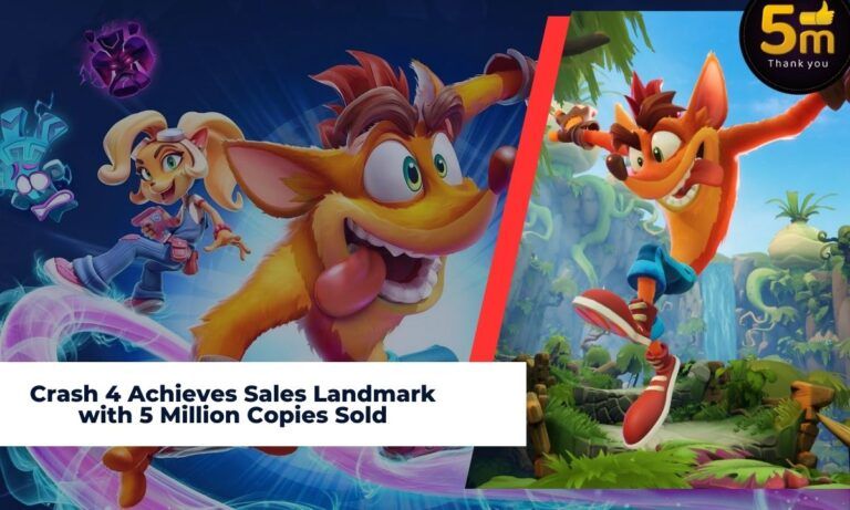 Crash 4 Sold 5 Million Copies