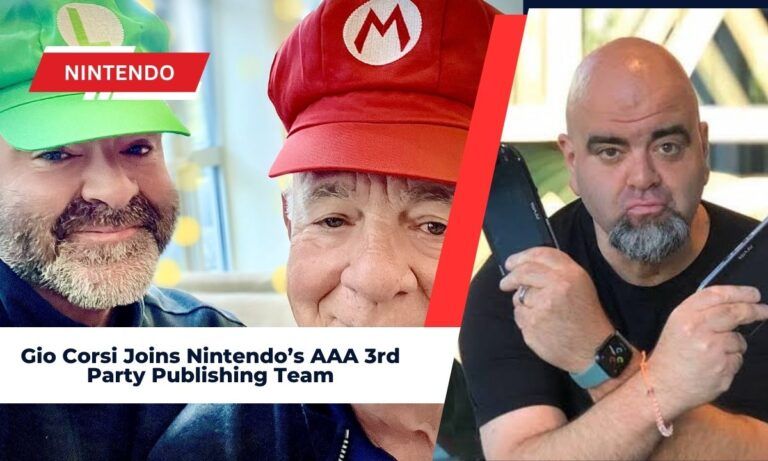 Gio Corsi Joins Nintendo’s AAA 3rd Party Publishing Team