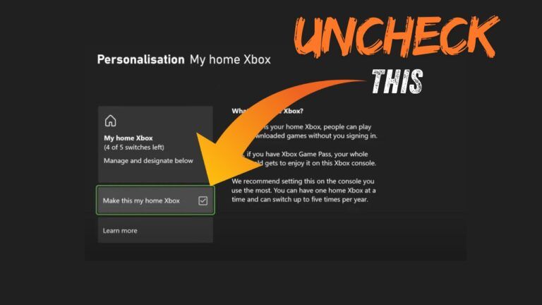 Stop Gameshare on Xbox