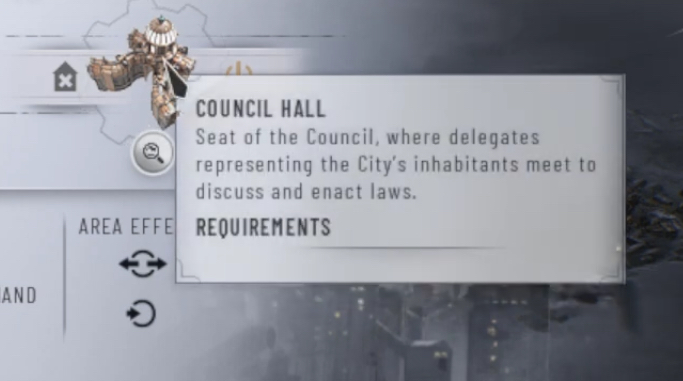 Opening council hall